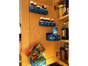 spice racks cupboards kitchen dining container desk organizer utensils spicerack 3d print model - Mito3D