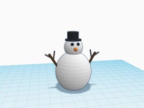 g-scala pupazzo di neve oggetti scena natale vacanza modello treni 3d print model - Mito3D