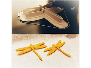 dragonfly cookie cutter kitchen dining baking cookiecutter 3d print model - Mito3D