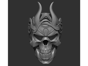 Kral skull creatures cool cosplay creepy dark decoration decorum epic fantasy gore halloween human larp satan soul 3d print model - Mito3D