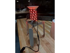 ikea tv&aumlrs ampoule à led ménage arduino le bricolage esp8266 hack de la lampe lumière l'éclairage neopixel wemos d1 mini ws2812 3d print model - Mito3D