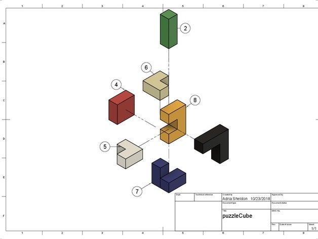 puzzle cube puzzles 3D print model - Mito3D