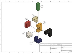 quebra-cabeça cubo quebra-cabeças de 3d print model - Mito3D