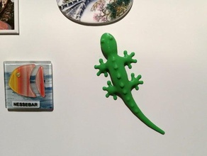magnetische gecko Tiere 3d print model - Mito3D