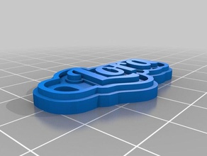 lora keychain keychains customized 3d print model - Mito3D
