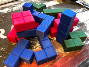 tetris magneti frigo art utile 3d print model - Mito3D