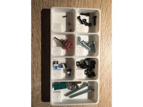nummeriert Veranstalter screwssmall Teile praktisch assemblingdisassembling Zeug diy screwbox Schrauben-box selbst zusammenbauen toolbox 3d print model - Mito3D