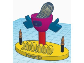 troph&eacutee 200 000 3 d drucken peanut3d trophe 3d print model - Mito3D