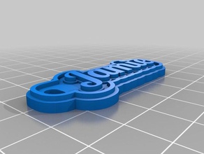 jamie keychain keychains customized 3d print model - Mito3D