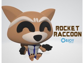 rocket raccoon figurine keychain toys games avengers cute disney guardiansofthegalaxy hero kawaii marvel rochet 3d print model - Mito3D