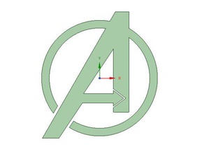 avengers logocookie cutter 3d la stampa Logo marvel 3d print model - Mito3D