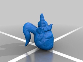 lol unicornio esculturas 3d print model - Mito3D