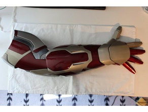 o iron man mark 42 de braço traje 3d print model - Mito3D