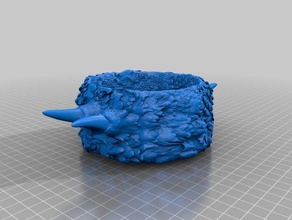 dragon skin bowl art 3d print model - Mito3D