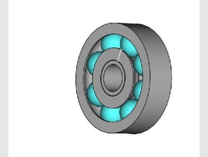 rodamiento con bolas airsoft parts bearing 3d print model - Mito3D