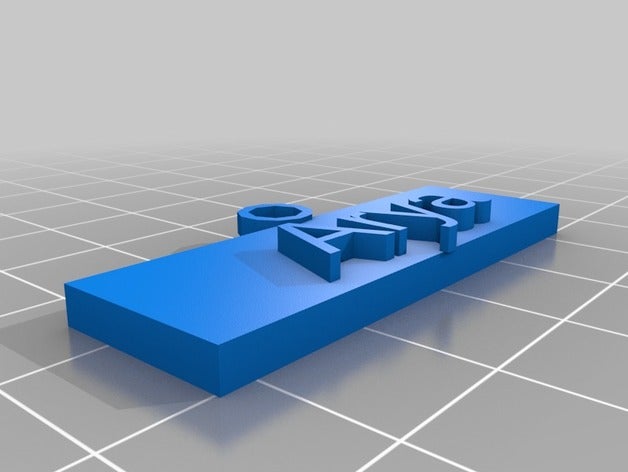 my customized name tag keychain arya keychains 3D print model - Mito3D