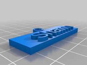 mi nombre personalizado tag llavero de shawn llaveros 3d print model - Mito3D