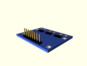 ina 3221 board electronics current i2c meter shunt 3d print model - Mito3D