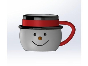 snowman mug art 3d print model - Mito3D