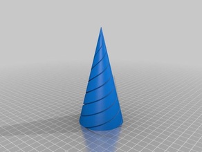 christmas cone 3d printing 3d print model - Mito3D