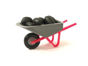 carrinho de mão adereços boardgame diorama miniatura modelo em escala as ferramentas brinquedos 3d print model - Mito3D