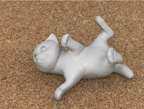 cat lying down animals 3d print model - Mito3D