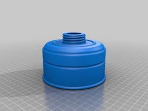 40mm Rus gaz maskesi filtresi rukh moda gasmask 3d print model - Mito3D