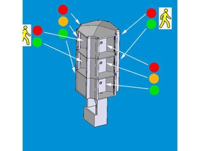 kids traffic light toys games 3d print model - Mito3D