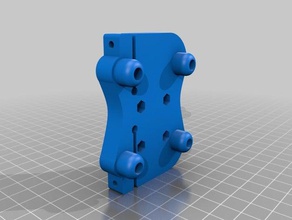 4 wheeler delta pully transporte 3d de la impresora partes anycubic kossel 3d print model - Mito3D