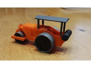 steamroller n-scale 3d printing modelrailways model trains 3d print model - Mito3D