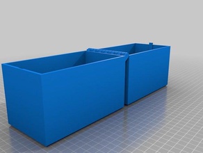 my customized hinged box latch remix df containers 3d print model - Mito3D