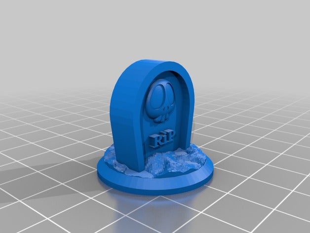 krosmaster token tombstone - Spielzeug Spiel Zubehör arena 3D print model - Mito3D