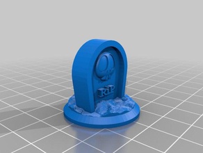 krosmaster token tombstone - Spielzeug Spiel Zubehör arena 3d print model - Mito3D