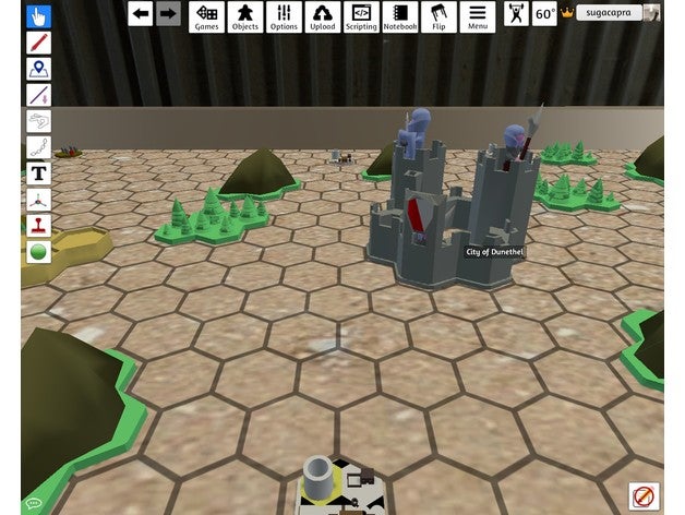 lotp cidade de duas torres jogos fortificação hex atrair profetas torre medieval 3D print model - Mito3D