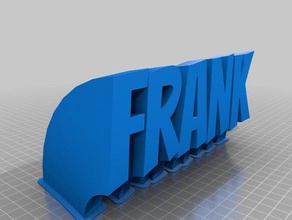 frank bureau de personnalisé 3d print model - Mito3D
