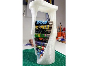 çift sarmal görüntü clippers dekor çakmak clipper stand göstermek hafif tutucu 3d print model - Mito3D