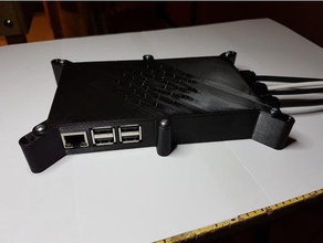 octopi case 3d printer accessories enclosure nsfw octoprint raspberry pi relay board mount 3d print model - Mito3D