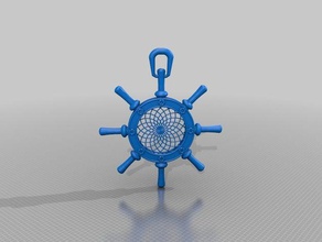 dreamcatcher roue porte-clés 3d print model - Mito3D