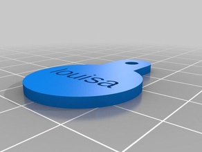 louisa token gadgets personalizado 3d print model - Mito3D