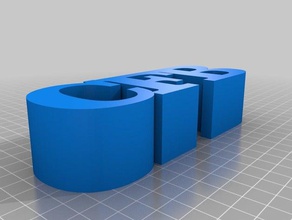 cfb logotipo schrift esculturas personalizado 3d print model - Mito3D