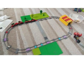 lego rails 3d l'impression 3d print model - Mito3D