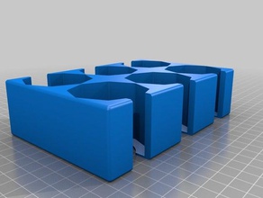 octogone tuile de stockage la boîte jeu insérez 3x2 jouet accessoires personnalisé 3d print model - Mito3D