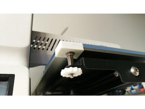 cale vitre sur e180 geeetech 3d printer accessories amelioration bed 3d print model - Mito3D