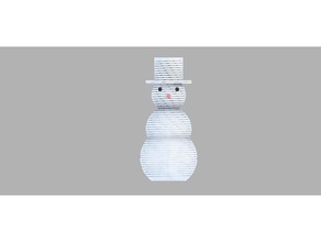 bonhomme de neige printemps décor les fêtes noël décoration ornement amusant modèle figure élastique 3d print model - Mito3D