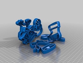 natal cortadores de cookie 3d impressão 3d print model - Mito3D