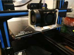 geeetech a10 extrusora halter l&uumlfter 3d de la impresora extrusoras ventilador del extrusor 3d print model - Mito3D