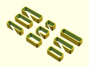simple cable organizer organization 3d print model - Mito3D