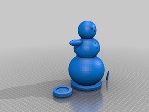 boneco de neve corpo1 3d impressão 3d print model - Mito3D