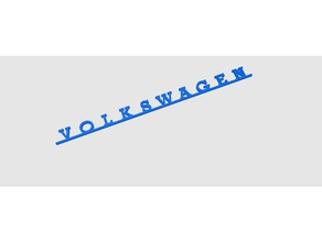 volkswagen t2 etichetta automotive 3d print model - Mito3D