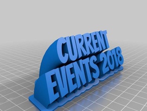 eventi in corso 2018 office personalizzato 3d print model - Mito3D